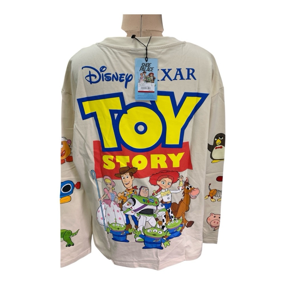Disney Pixar Toy Story X SPGraphic Long Sleeve T-Shirt Beige Unisex Adult Size L